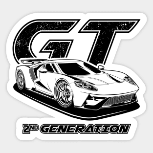 GT second generation (black) Sticker